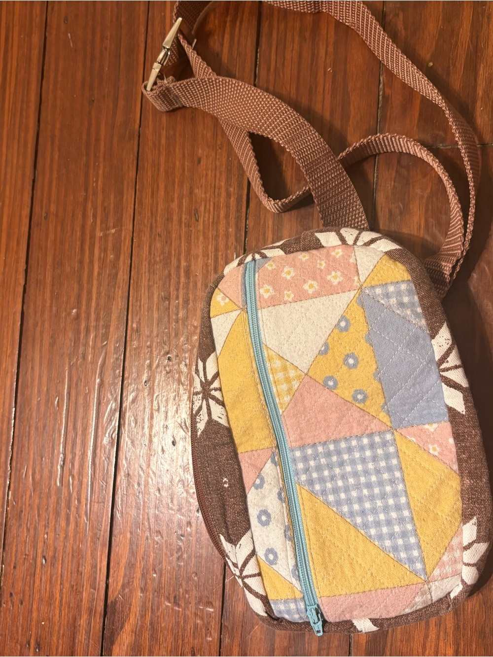 Handmade Quilted Patchwork Fanny that can we worn as cross body